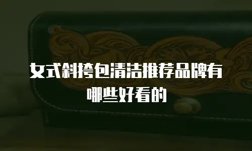 女式斜挎包清洁推荐品牌有哪些好看的