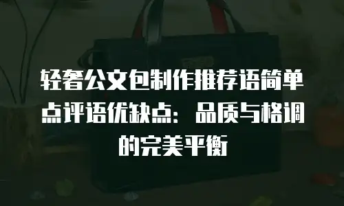 轻奢公文包制作推荐语简单点评语优缺点：品质与格调的完美平衡
