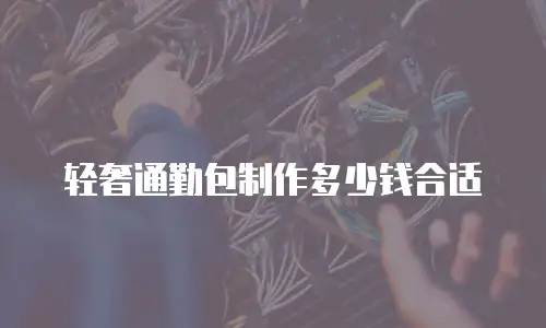 轻奢通勤包制作多少钱合适