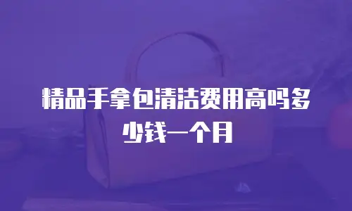 精品手拿包清洁费用高吗多少钱一个月