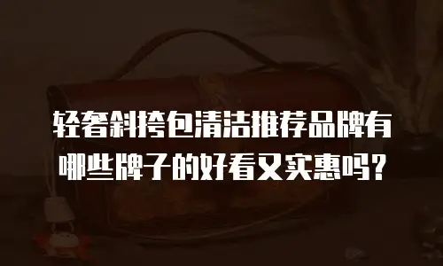 轻奢斜挎包清洁推荐品牌有哪些牌子的好看又实惠吗？
