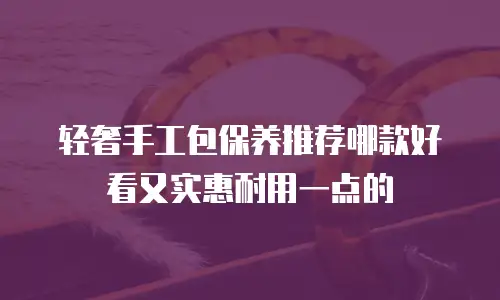 轻奢手工包保养推荐哪款好看又实惠耐用一点的
