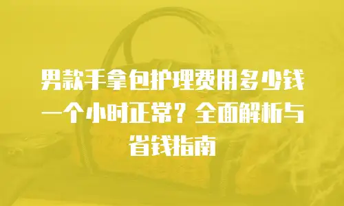 男款手拿包护理费用多少钱一个小时正常？全面解析与省钱指南