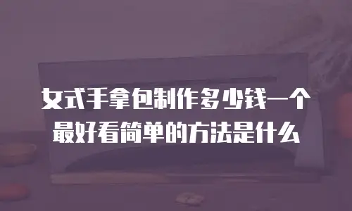 女式手拿包制作多少钱一个最好看简单的方法是什么