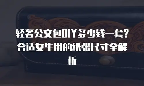 轻奢公文包DIY多少钱一套？合适女生用的纸张尺寸全解析