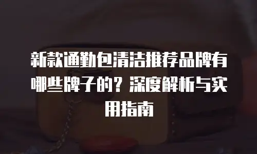 新款通勤包清洁推荐品牌有哪些牌子的？深度解析与实用指南
