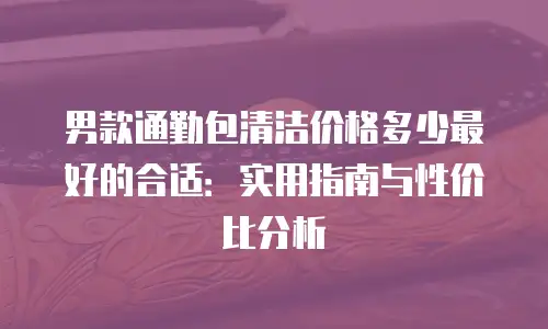 男款通勤包清洁价格多少最好的合适：实用指南与性价比分析