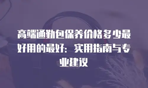 高端通勤包保养价格多少最好用的最好：实用指南与专业建议