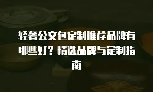 轻奢公文包定制推荐品牌有哪些好？精选品牌与定制指南