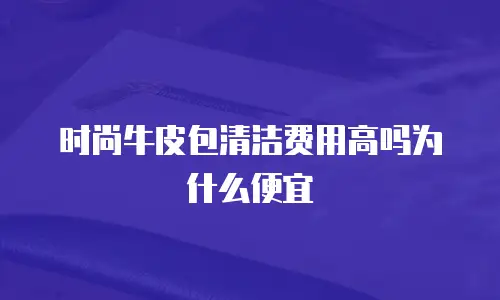 时尚牛皮包清洁费用高吗为什么便宜