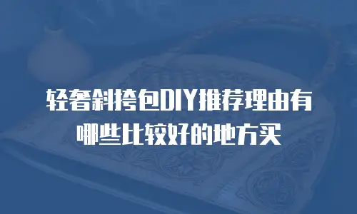 轻奢斜挎包DIY推荐理由有哪些比较好的地方买