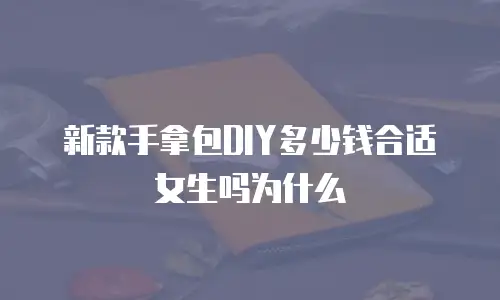 新款手拿包DIY多少钱合适女生吗为什么