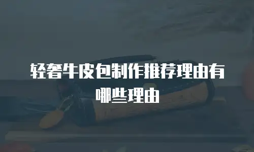 轻奢牛皮包制作推荐理由有哪些理由