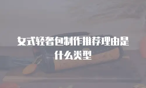 女式轻奢包制作推荐理由是什么类型