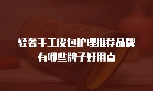 轻奢手工皮包护理推荐品牌有哪些牌子好用点