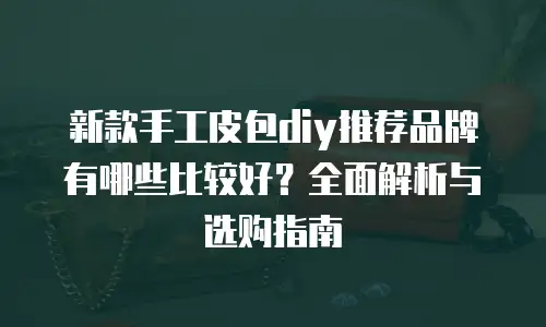 新款手工皮包diy推荐品牌有哪些比较好？全面解析与选购指南