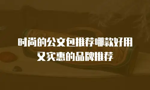 时尚的公文包推荐哪款好用又实惠的品牌推荐