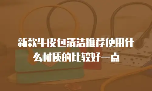新款牛皮包清洁推荐使用什么材质的比较好一点