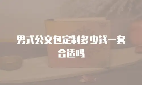 男式公文包定制多少钱一套合适吗