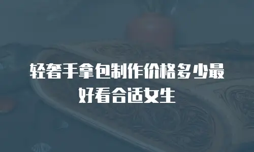 轻奢手拿包制作价格多少最好看合适女生