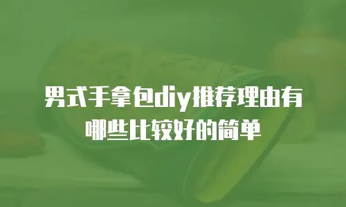 男式手拿包diy推荐理由有哪些比较好的简单