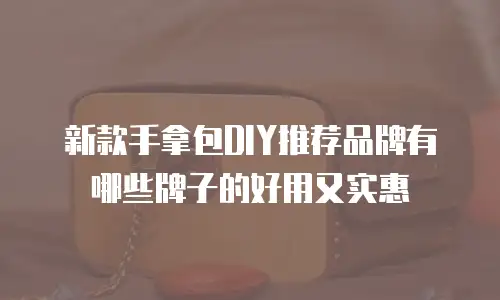新款手拿包DIY推荐品牌有哪些牌子的好用又实惠