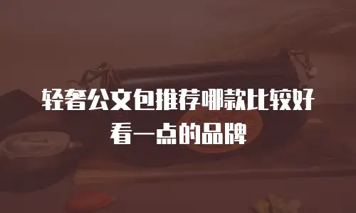 轻奢公文包推荐哪款比较好看一点的品牌