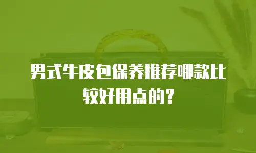 男式牛皮包保养推荐哪款比较好用点的？