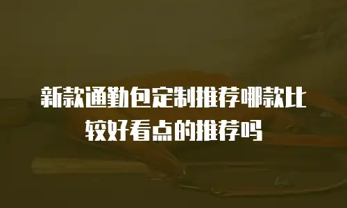 新款通勤包定制推荐哪款比较好看点的推荐吗