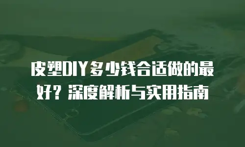 皮塑DIY多少钱合适做的最好？深度解析与实用指南