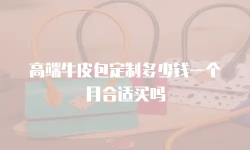 高端牛皮包定制多少钱一个月合适买吗