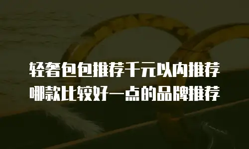 轻奢包包推荐千元以内推荐哪款比较好一点的品牌推荐