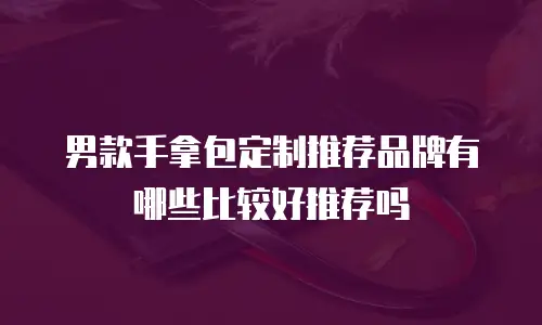 男款手拿包定制推荐品牌有哪些比较好推荐吗