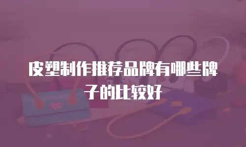 皮塑制作推荐品牌有哪些牌子的比较好