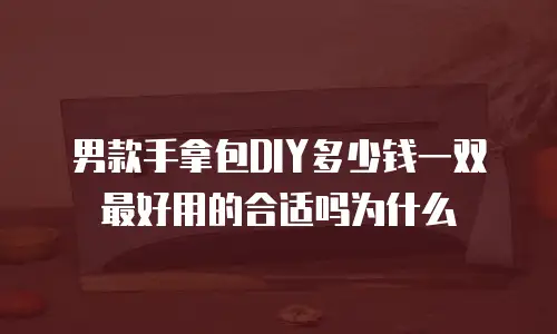 男款手拿包DIY多少钱一双最好用的合适吗为什么
