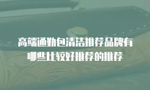高端通勤包清洁推荐品牌有哪些比较好推荐的推荐