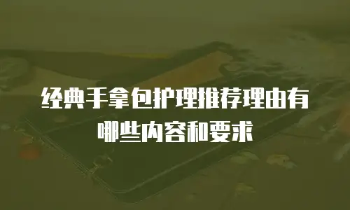 经典手拿包护理推荐理由有哪些内容和要求