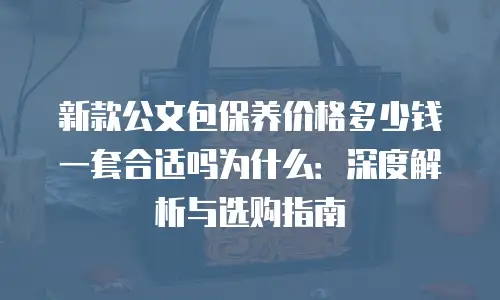 新款公文包保养价格多少钱一套合适吗为什么：深度解析与选购指南