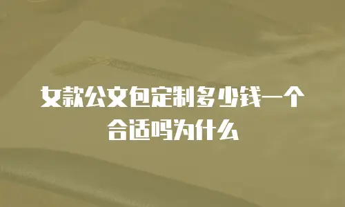 女款公文包定制多少钱一个合适吗为什么