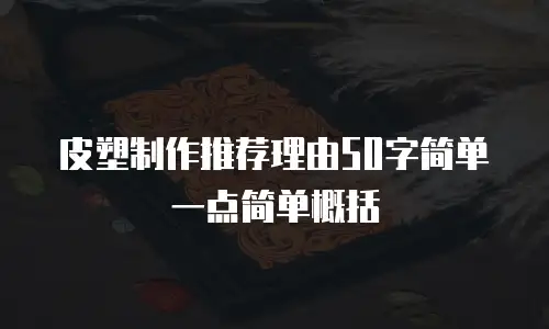 皮塑制作推荐理由50字简单一点简单概括