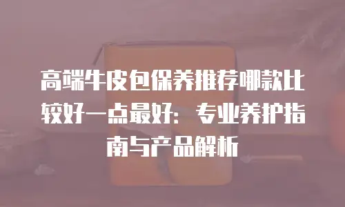 高端牛皮包保养推荐哪款比较好一点最好：专业养护指南与产品解析