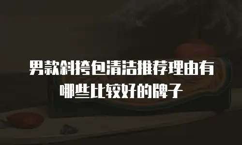 男款斜挎包清洁推荐理由有哪些比较好的牌子