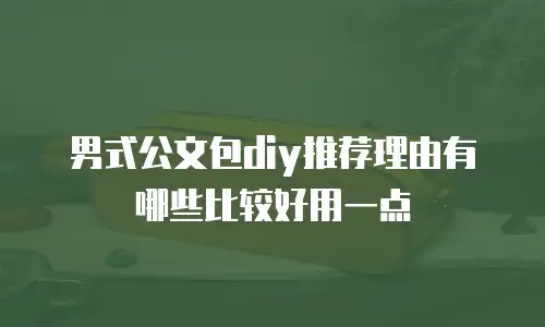 男式公文包diy推荐理由有哪些比较好用一点