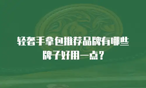 轻奢手拿包推荐品牌有哪些牌子好用一点？