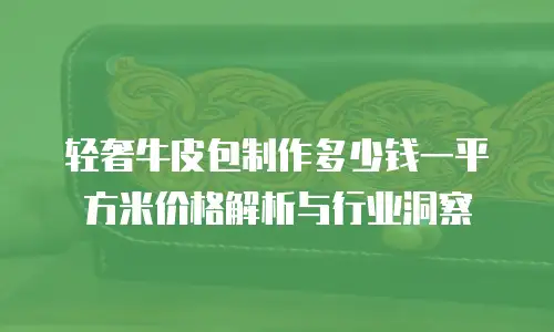 轻奢牛皮包制作多少钱一平方米价格解析与行业洞察