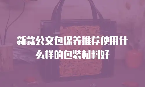 新款公文包保养推荐使用什么样的包装材料好