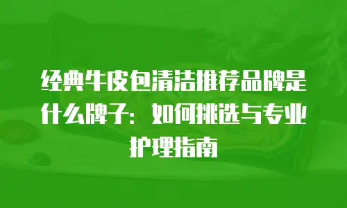 经典牛皮包清洁推荐品牌是什么牌子：如何挑选与专业护理指南