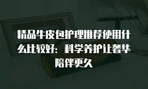 精品牛皮包护理推荐使用什么比较好：科学养护让奢华陪伴更久