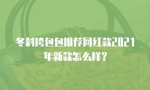 冬斜挎包包推荐网红款2021年新款怎么样？