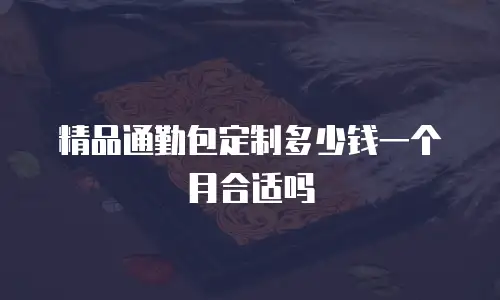 精品通勤包定制多少钱一个月合适吗